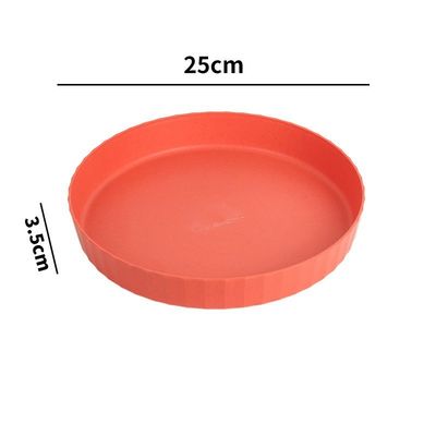 Custom Wheat Straw Plastic Parts in Various Colors for  PP thickened circular dining plate